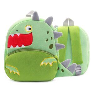 Cute Animal Plush Backpack for Toddlers Kids Gift Bag ( big mouth dinosaur )